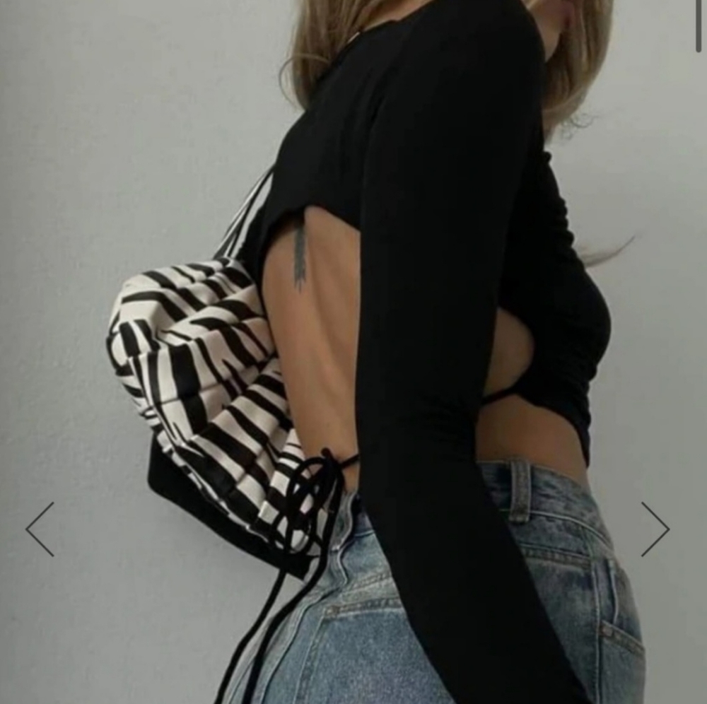 NWT Rumours City Slickers Black Top